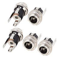 uxcell 5Pcs 5.5mmx2.1mm DC Power Jack Socket Female Panel Mounting Connector