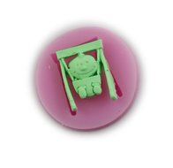 Autek Swing Baby Fondant Mold Silicone Sugar Craft Mold Flower Cake Decorating DIY #3DMold-93