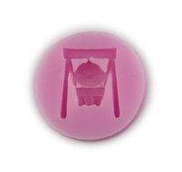 Autek Swing Baby Fondant Mold Silicone Sugar Craft Mold Flower Cake Decorating DIY #3DMold-93 N2