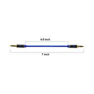 3.5mm Auxiliary Audio Cable APXX 2-Pack Male To Male Stereo Gold Plated Connector (0.5Ft &amp; 1Ft) N2