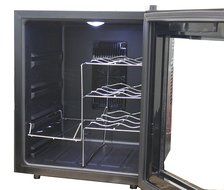 HOMEIMAGE Thermo Electric Wine Cooler 16 Bottles with Vertical Rack allows bottles to Sit Vertically - HI-16C