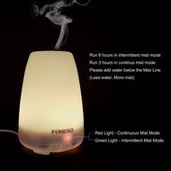 100ml Foneso Essential Oil Diffuser Ultrasonic Aromatherapy Cool Mist Humidifier Whisper Quiet Waterless Auto... N5