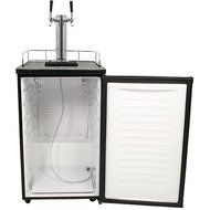 EdgeStar Full Size Dual Tap Kegerator &amp; Draft Beer Dispenser - Black