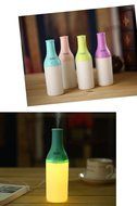 RipaFire&reg; 180ml Portable Cool Bottle Design Mini USB Ultrasonic Humidifier Atomizer Atmosphere Purifier with Nightlight... N9
