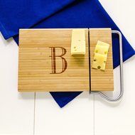 Cathy's Concepts Personalized Bamboo Cheese Slicer, Letter A N76