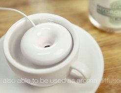 LOHOME USB Mist Maker, Mini Portable USB Donut-shaped Floating Humidifier Aroma Diffuser Air Purifier Humidifier... N9