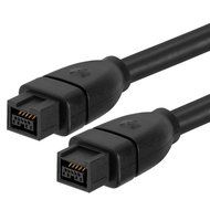 Cmple - 9 PIN/ 9PIN BETA FireWire 800 - FireWire 800 Cable - 3FT, CLEAR N6