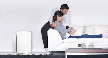 Alen BreatheSmart FIT50 Customizable Air Purifier with HEPA-Pure Filter for Allergies and Dust (White, 1-Pack) N28