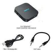 Bluetooth 4.1 Transmitter and Receiver, GOOLOO 2-in-1 3.5mm Portable Wireless Audio Adapter for Headphones, TV... N4