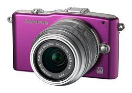 Olympus PEN E-PM1 12.3MP Interchangeable Camera with CMOS Sensor, 3-inch LCD and 14-42mm II Lens (Black) (Old...