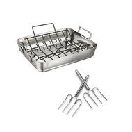 Calphalon Contemporary 16-Inch Stainless Steel Roasting Pan with Rack N4