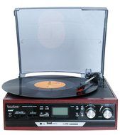 Boytone BT-17DJS 3-speed Stereo Turntable, with 2 extra ceramic needles, Belt Drive, 2 built in Speakers, Digital... N7