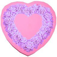 Mujiang Large Size Rose Fondant Cake Decorating Jello Clay Chocolate Silicone Molds N7