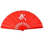 Chinese Kung Fu Tai Chi Fan Arts Dance/Practice Performance Bamboo Folding Fan (Dragon And Phoenix blue background) N34