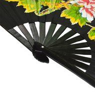 Chinese Kung Fu Tai Chi Fan Arts Dance/Practice Performance Bamboo Folding Fan (Dragon And Phoenix blue background) N35