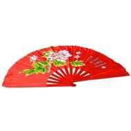 Chinese Kung Fu Tai Chi Fan Arts Dance/Practice Performance Bamboo Folding Fan (Dragon And Phoenix blue background) N36