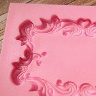 HT BAKEWARE | Classical Frame with Lovely Flower Border Silicone Mold