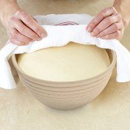Supershopping 8 inch Bread Dough Proofing Basket Set with Free Linen Liner,Round Shape N5