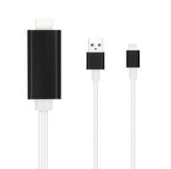 High Speed HDMI Cable, 6.4Ft Lightning To HDMI Cable 1080P HDTV Adapter with USB Charger Cable for iPhone 5 5S... N4