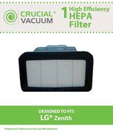 1 LG Zenith HEPA Exhaust Filter; Fits LG LuV300B, LUV400T Kompressor Vacuum Cleaners; Compare to Part # ADQ72913001...