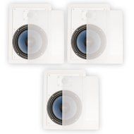 Blue Octave LW82 In Wall 8" Speakers Home Theater Surround Sound 2-Way 3 Speaker Set