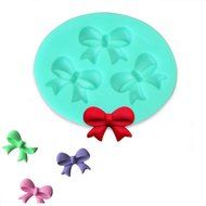 Fashionclubs Silicone Bow Knot Chocolate/Fondant/Candy Baking Mold For Cake Decor