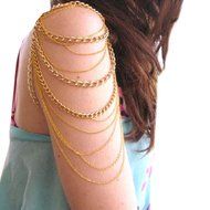 AutumnFall&reg; New Fashion Women Three Tassels Chain Upper Arm Cuff Arm Chain Jewelry N2