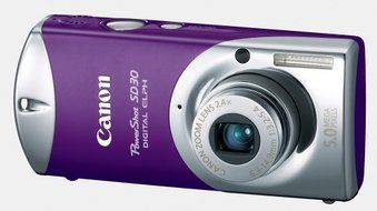 Canon Powershot SD30 5MP Digital Elph Camera with 2.4x Optical Zoom (Rockstar Red) N6