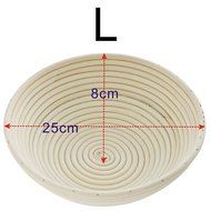 iEFiEL Sourdough Brotform Bread Dough Proofing Handmade Rising Rattan Banneton Basket (1, Medium Oblong (9.8*5.9... N3