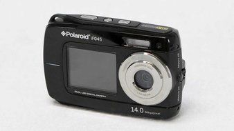 Polaroid 14 MP Waterproof Digital Camera w/ 2.7"+1.8" TFT Dual Display, Colors May Vary
