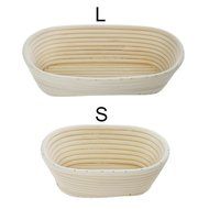 iEFiEL Sourdough Brotform Bread Dough Proofing Handmade Rising Rattan Banneton Basket (1, Medium Oblong (9.8*5.9... N4