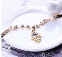 Charm Women Crystal Rhinestone Gold Plated Bracelet Bangle Fashion Jewelry Gift N4