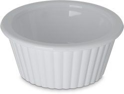 Carlisle 084302 SAN Fluted Ramekin, 1 oz Capacity, White (Case of 48)