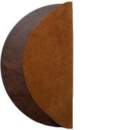 Genuine Leather Turntable Platter Mat - Marbled Brown N2