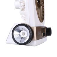 SATOSHI Multi-functional Solar Cooling Table Fans LED Table Lamp Flashlight Solar Panel Adaptor Plug Solar Lighting... N6