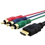 DragonPad 5' 1.5m Hdmi Male to 3rca 3 RCA Video Audio Av Cable