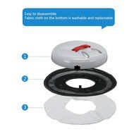 Floor Mopping Robot Pet Hair Robotic Cleaner with Replacement Cleaning Mop Cloth (Blue) N29