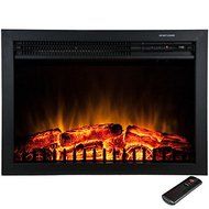 AKDY 23-inch Freestanding 5200 BTU 1500W Adjustable Tempered Glass Electric Fireplace Heater Stove w/ Remote N4