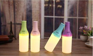 RipaFire&reg; 180ml Portable Cool Bottle Design Mini USB Ultrasonic Humidifier Atomizer Atmosphere Purifier with Nightlight... N17