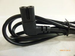 6 Ft foot USA 2 pin Male to 90 Degree Right Angled IEC 320 C7 AC Power Supply Cord cable For Samsung TV's N3