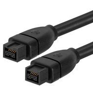 Cmple - 9 PIN/ 9PIN BETA FireWire 800 - FireWire 800 Cable - 3FT, CLEAR N8