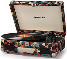 Crosley CR8005C-NV Cruiser II Portable Battery Powered 3-Speed Turntable, Navy N17