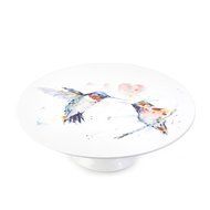 Big Sky Carvers Hummingbird Cake Plate, 12-Inch, Multicolor N2