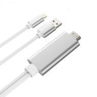 High Speed HDMI Cable, 6.4Ft Lightning To HDMI Cable 1080P HDTV Adapter with USB Charger Cable for iPhone 5 5S... N5