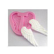 Genenic Wedding Chocolate Fondant Mold Angel Wings Mould Cake Decorating N3