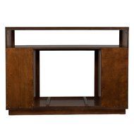 Brentford Media Electric Fireplace - Dark Tobacco N7