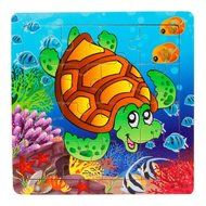 Turtle Puzzles Toys ，BeautyVan Turtle 16 Piece Jigsaw Toys For Children Education And Learning Puzzles Toys