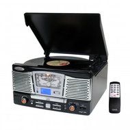 New - PyleHome Retro PTCD8UB Record/CD Turntable - PTCD8UB