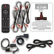 Theater Solutions TS521 Home 5.1 Speaker System with Bluetooth Optical Input and 2 Ext. Cables
