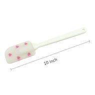 2win2buy Flexible Silicone Spatulas Essential Bakeware Tool Heart-shaped Pattern Jam Cream Spatula Mixing